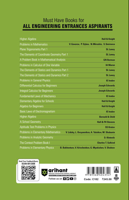 Arihant Classic Texts Series Problems in Mathematics with Hints and Solutions by Govorov, Dybo, Miroshin | Advanced Mathematics Practice Book for IIT JEE, Olympiad and Engineering Entrance Exam Preparation 2025
