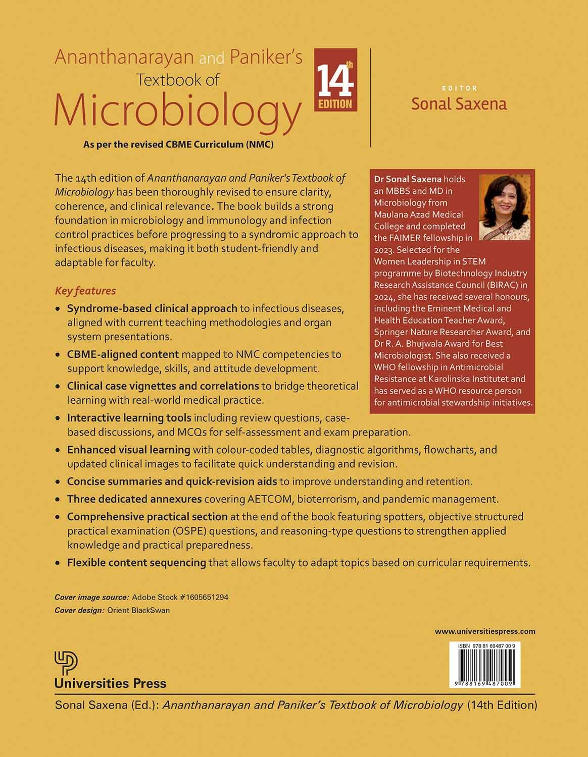 Ananthanarayan and Paniker’s Textbook of Microbiology, 14th Edition