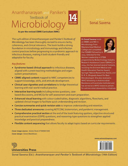 Ananthanarayan and Paniker’s Textbook of Microbiology, 14th Edition