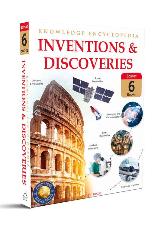 Inventions & Discoveries - Collection of 6 Books: Knowledge Encyclopedia For Children book cover