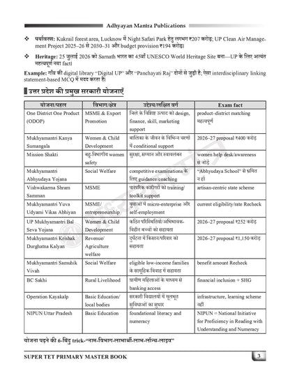 SUPERTET PRIMARY MASTER BOOK | 3200+ One Liners | 14 Subjects, 15 Model Papers & 26 Grand Tests | Complete Theory | Adhyayan Mantra