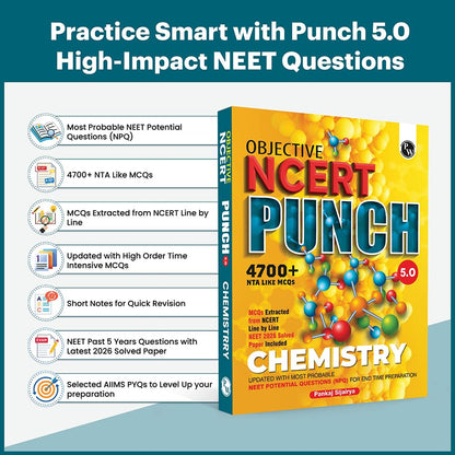 PW Objective NCERT Punch 5.0 Chemistry For NEET 2027 By Pankaj Sijairya l Updated with Most Probable NEET Potential Questions (NPQ) For End Time Preparation