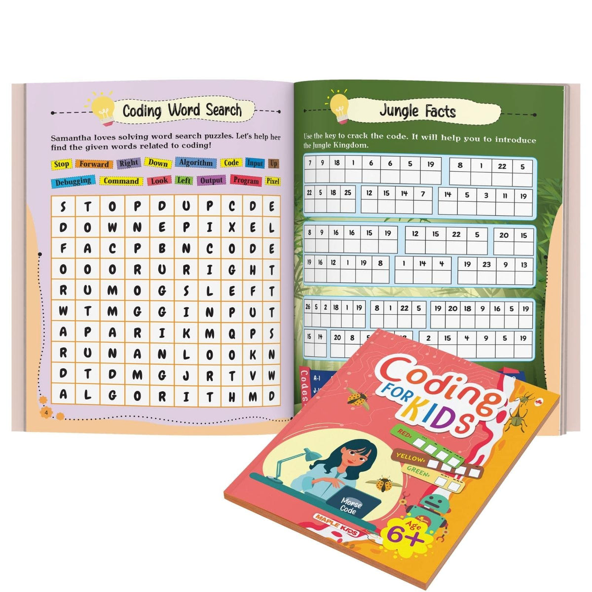 Introduction to Coding for Kids - Brain Activity Book for Kids - Age 6+ - Brain Boosting Activities - Early Learning - Activities for Cognitive Development - Brilliant Brain Activities for Children