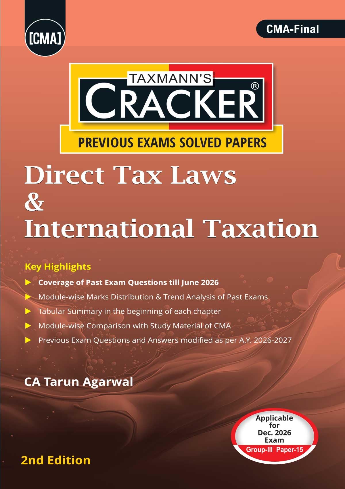 Taxmann's CRACKER COMBO for CMA Final | Dec. 2026/June 2027 Exams | Group III – Papers 13 to 16 | CRACKER Series | CLE, SFM, DIT, and SCM | July 2026 Edition | Set of 4 Books