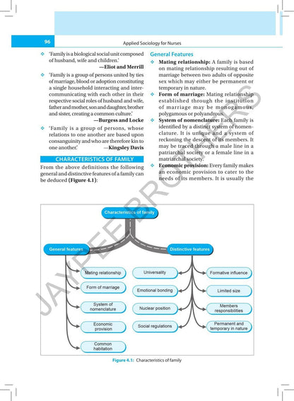 Applied Sociology for Nurses, 3/E for BSc Nursing 1st Semester | INC Syllabus Textbook with Figures, Tables and Boxes | Complementary Online Resource Flashcard & MCQs with Answers