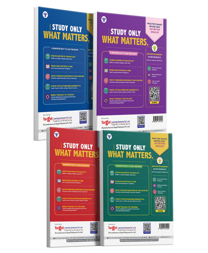 Std. 12 Science Board Question Bank with Solutions (2022–2026) | PCMB Chapter-Wise Board Questions | Maharashtra HSC Board Exam Preparation | Physics, Chemistry, Mathematics & Biology - Set of 4 Books