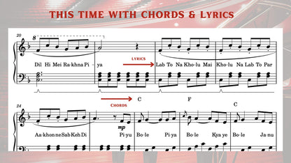 Romantic Bollywood Melodies: Sheet Music for Bollywood