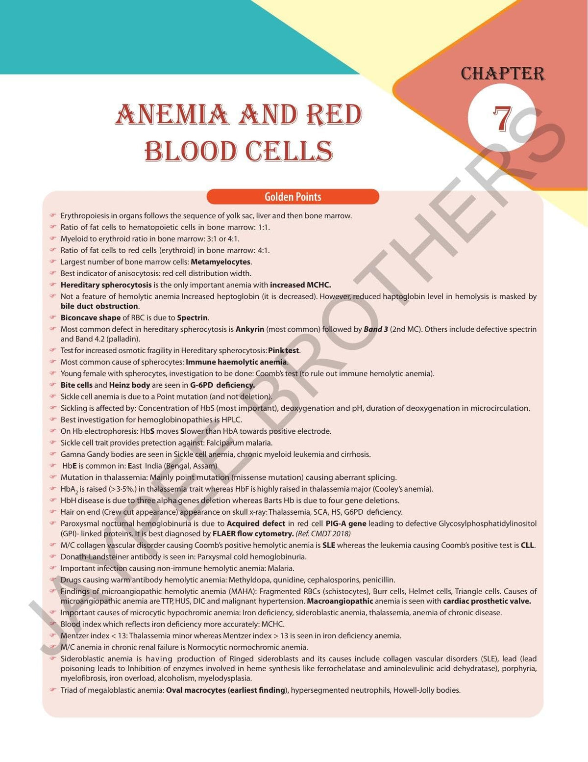 Review of Pathology and Genetics, 14/E for NEET PG, INI-CET and FMGE Aspirants | Chapterwise Solved MCQs, Golden Points and Mnemonics for PG Entrance Exam Revision