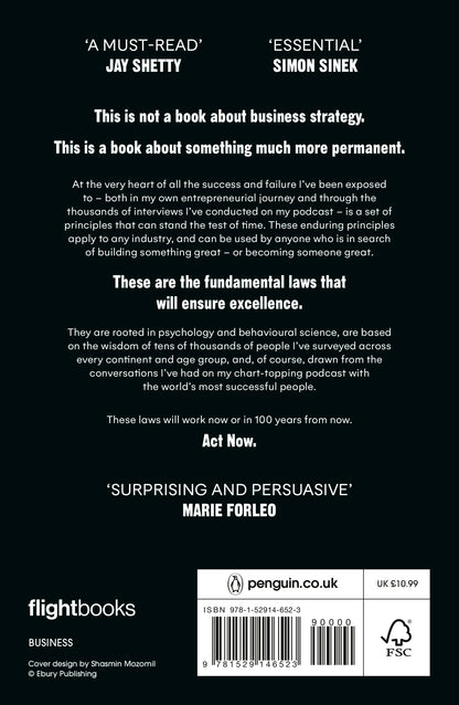 The Diary of a CEO: The 33 Laws of Business and Life | Steven Bartlett’s Bestseller on Success, Entrepreneurship, Leadership and Self Help