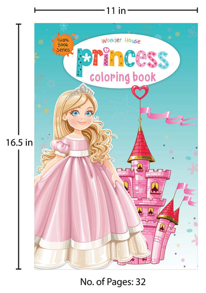 Princess Colouring Book (Giant Book Series): Jumbo Sized Colouring Books