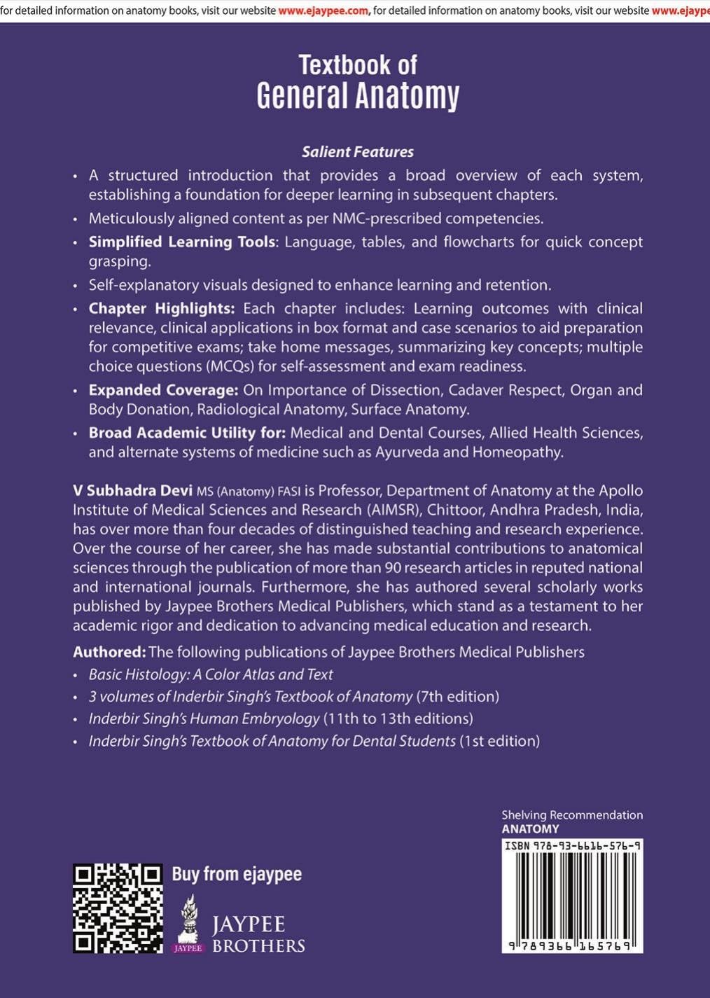 Textbook of General Anatomy with Case Scenarios & Clinical Applications, 3/E for MBBS, BDS, Nursing & Physiotherapy Students | NMC-Aligned with Radiological Anatomy, Genetics and MCQs: 1