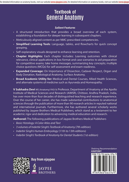 Textbook of General Anatomy with Case Scenarios & Clinical Applications, 3/E for MBBS, BDS, Nursing & Physiotherapy Students | NMC-Aligned with Radiological Anatomy, Genetics and MCQs: 1