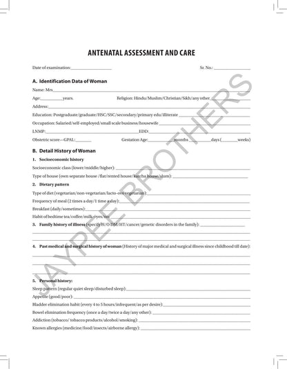 Case Book/ Clinical Requirements for Midwifery/ Obstetrics and Gynecological (OBG) Nursing I & II, 3/E | Clinical Case Recording Book for BSc Nursing 6th & 7th Semesters: 1