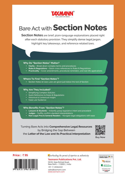 Taxmann's Family Laws [Bare Act without Comments | AIBE] – Twelve Acts and the Muslim Women Rules in One Volume for AIBE-XXII | Amended to the Mussalman Wakf (Repeal) Act 2025 | Rapid Look-ups