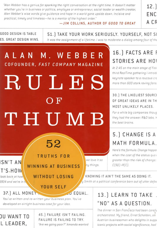 Rules of Thumb: 52 Truths for Winning at Business Without Losing Your Self book cover