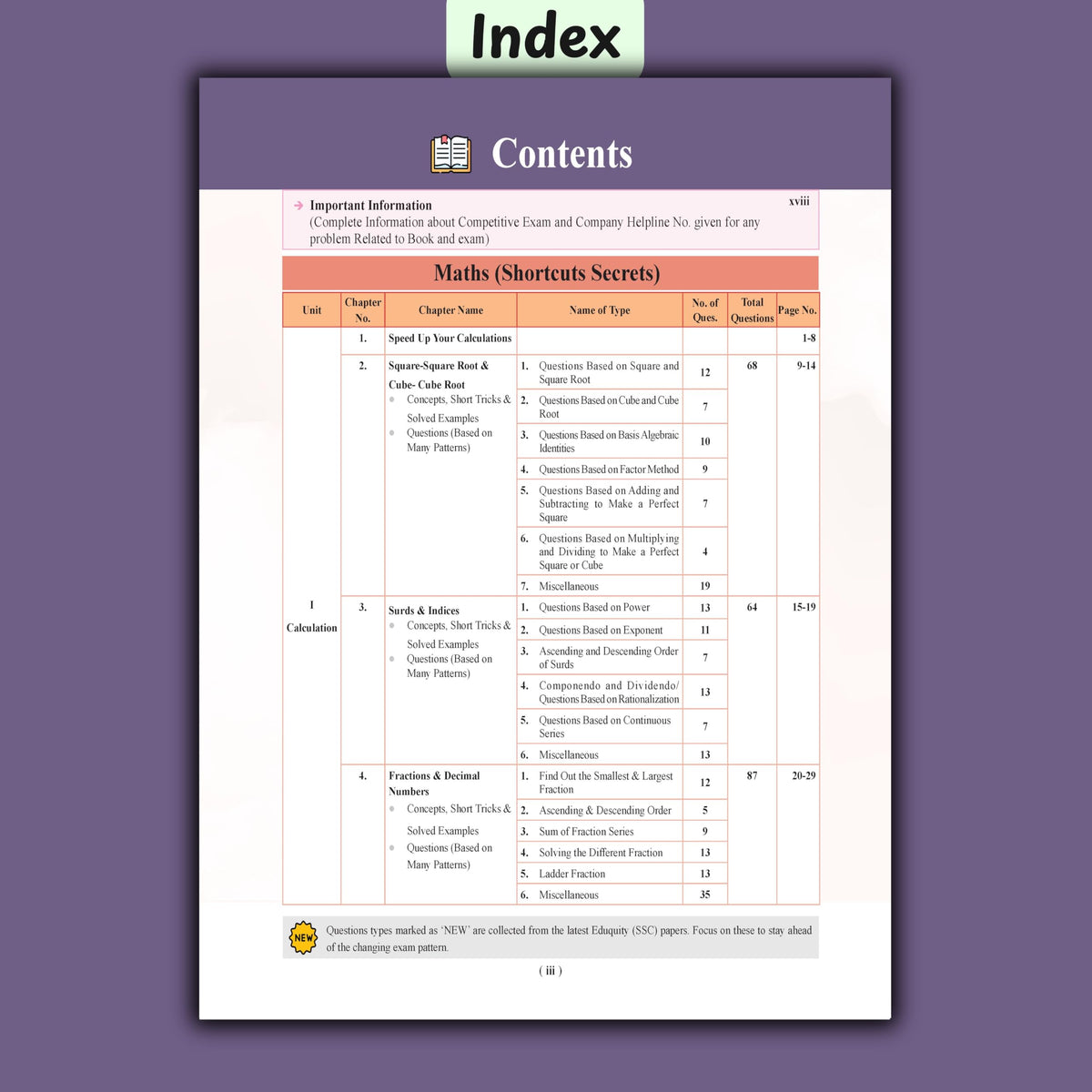 Examcart Shortcuts Secrets Maths Book for Competitive Exam 2026 by DP Singh | 2800+ Questions, 300+ Short Tricks, Concept & Solved Examples | SSC, Banking, Railway, Agniveer, NDA, Police (English)