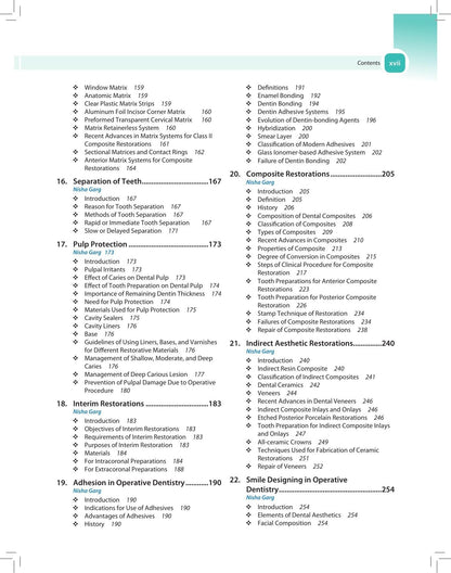 Textbook of Operative Dentistry, 5/E for BDS Students and Dental Practitioners | 35 Chapters, DCI Syllabus-Aligned with 18 Free Online Videos, Clinical Case Photos and Comparison Tables: 1