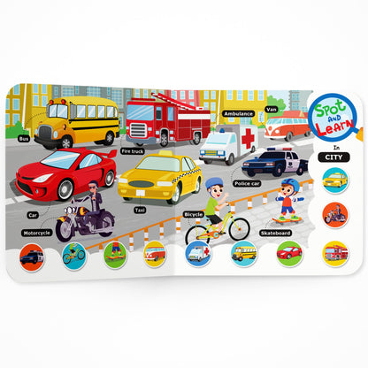 Spot and Learn with Pictures: Things that Move (Select Learning): A Fun & Interactive Board Book to Develop Observation Skills and Vocabulary for Kids, Toddlers