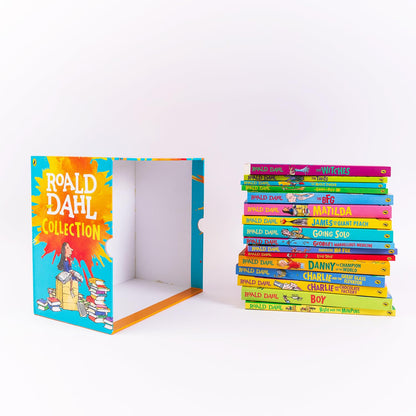 The Roald Dahl Boxset Collection: 16 Fantastic Stories for Ages 7+ (Charlie and Chocolate Factory, Matilda, BFG, The Twits, and more!)