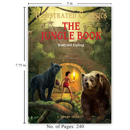 The Jungle Book | Illustrated Abridged Children Classics English Novel With Review Questions (Hardback)