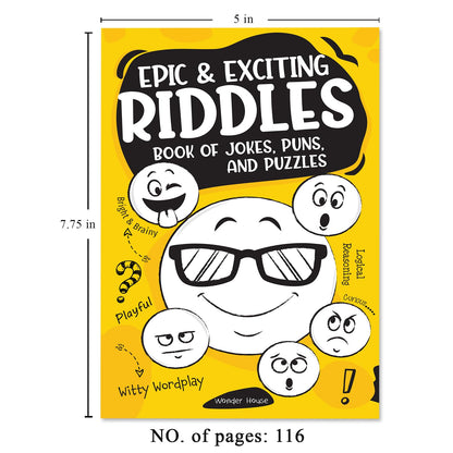 Epic and Exciting Riddles Book of Jokes, Puns, and Puzzles