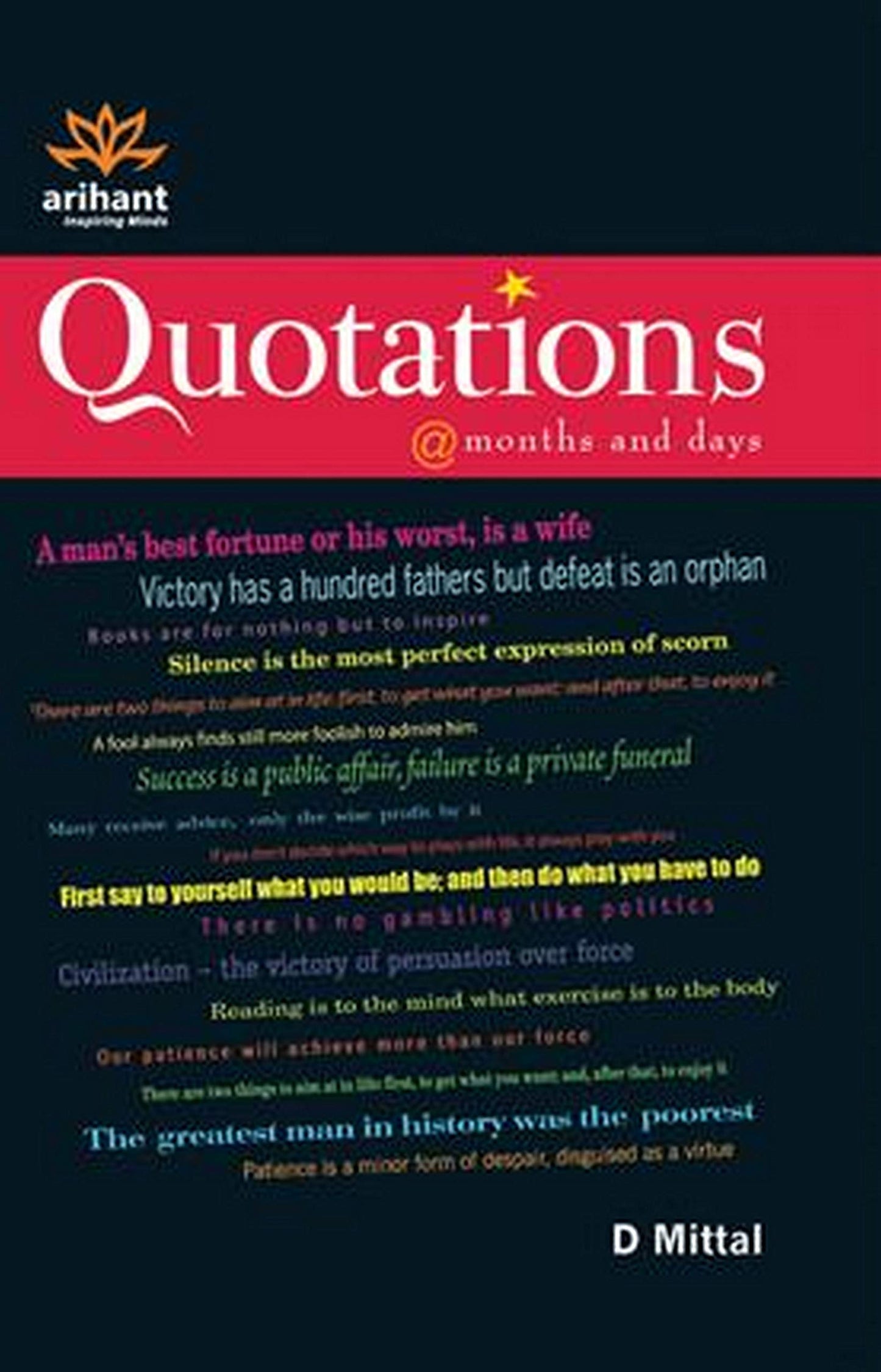 Quotations @months and days book cover