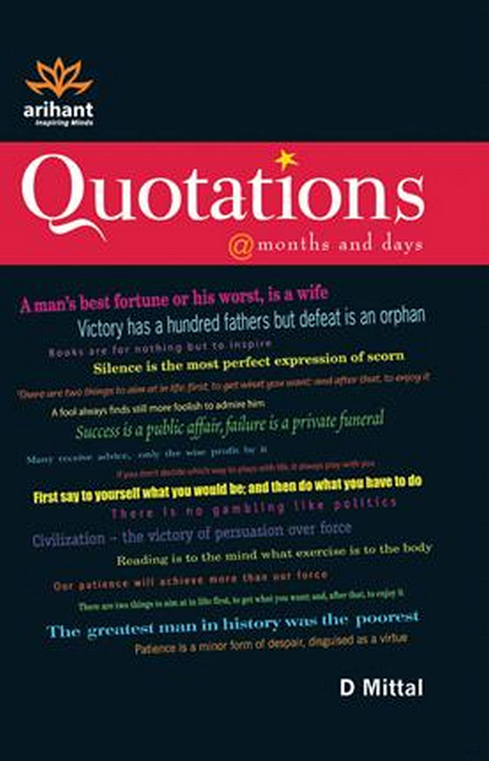 Quotations @months and days book cover