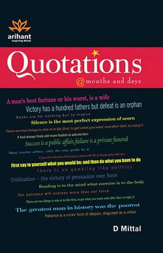 Quotations @months and days book cover