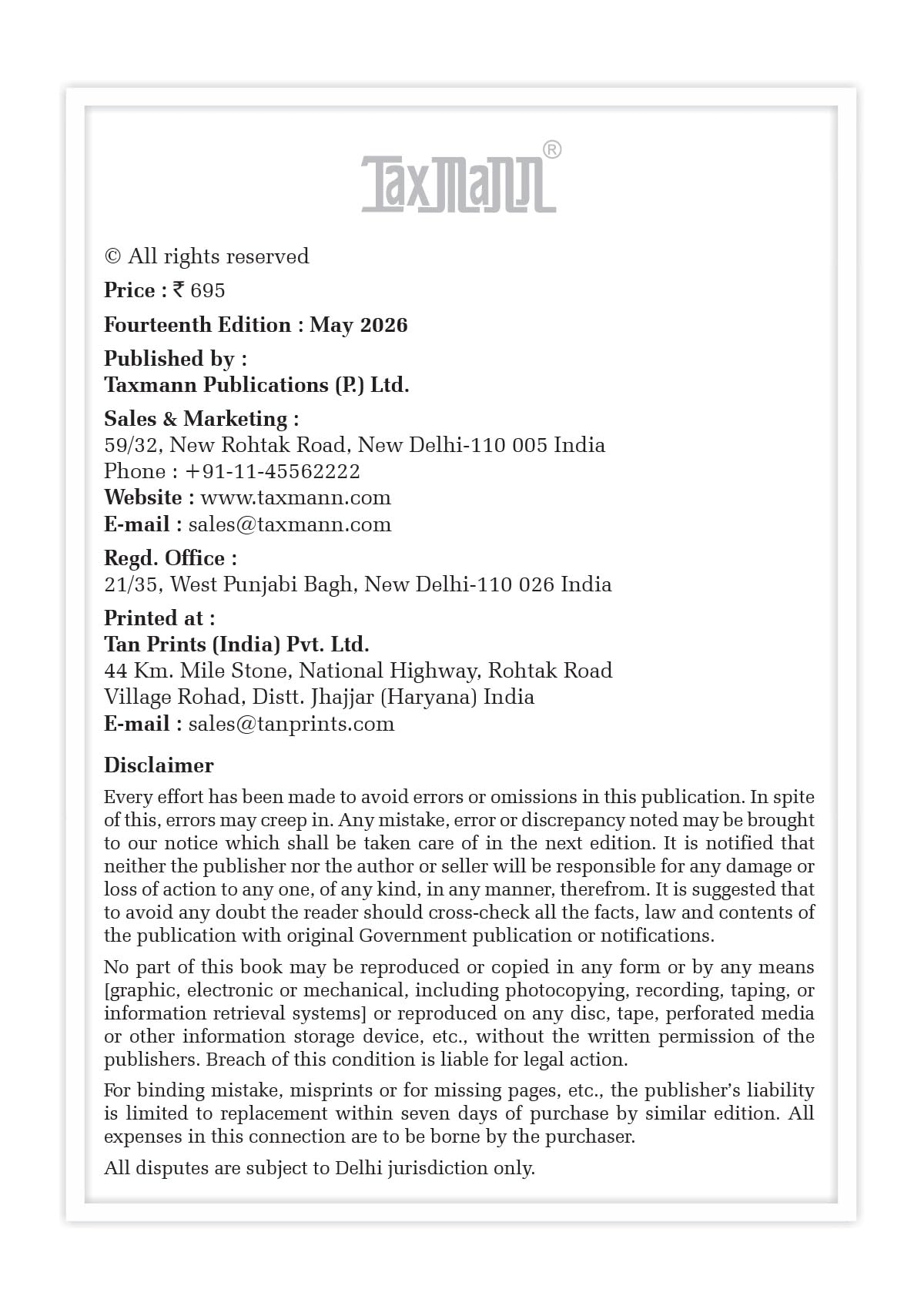 Taxmann's CRACKER for Taxation with Application-Based MCQs & Integrated Case Studies (Paper 3 | Tax) – Exam-Mirroring Solved Question Bank for CA Inter | Sept. 2026/Jan. 2027 Exams