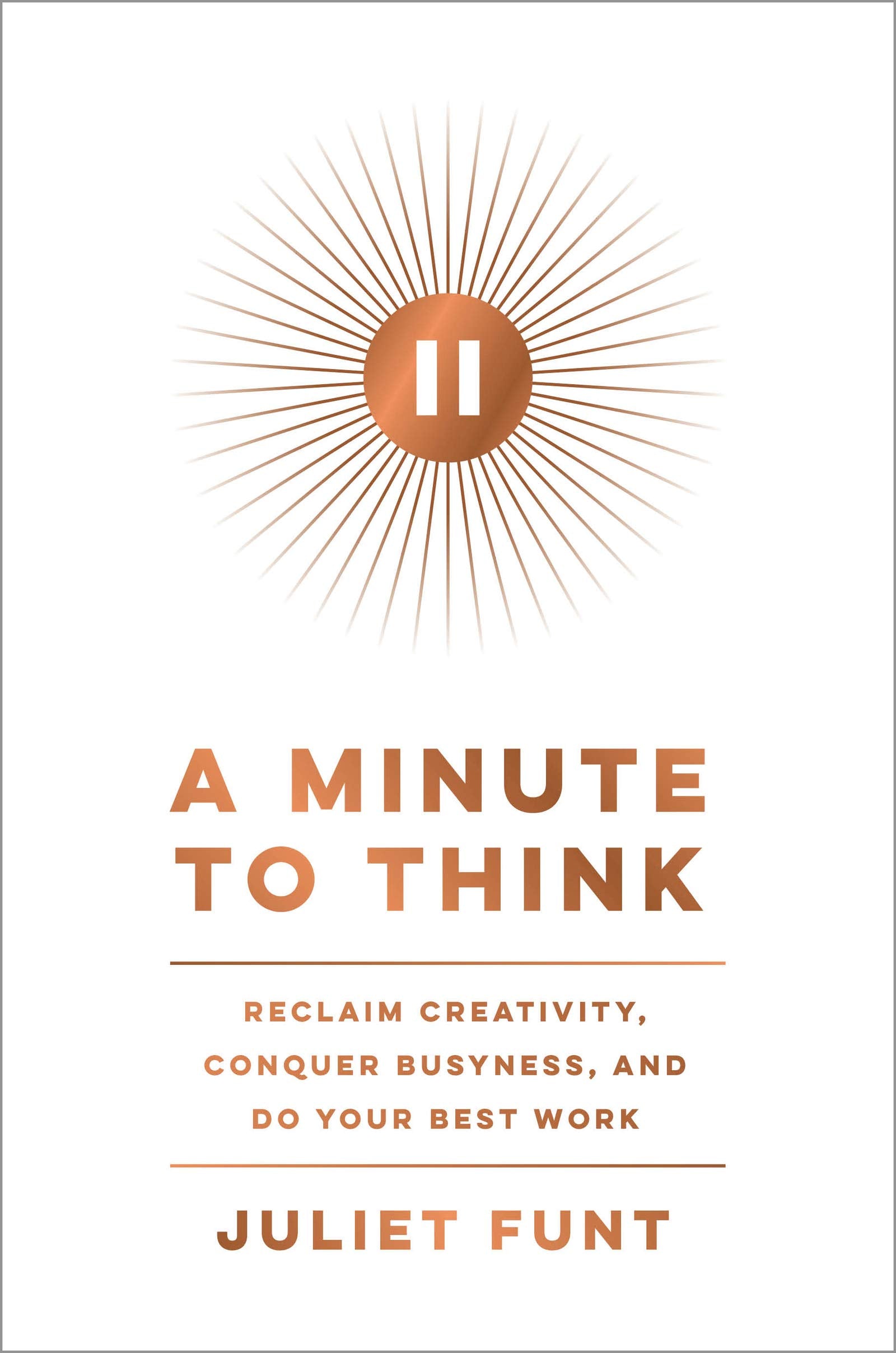 MINUTE TO THINK, A book cover
