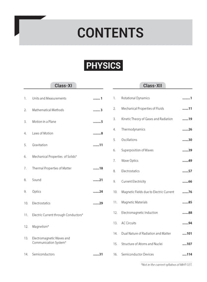 MTG 10 Years MHTCET Chapterwise Previous Solved Questions Papers (PYQ Book) For 2026 Exam | MHT CET Mock Test Papers For Physics, Chemistry & Mathematics