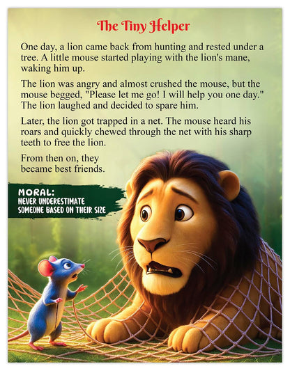 Panchatantra Story Book in English - 101 Animal Tales Book for Kids | Premium Quality Panchatantra Story Book for Kids (Hardback) | Moral Story Book by Pandit Vishnu Sharma | Two Brothers Publications