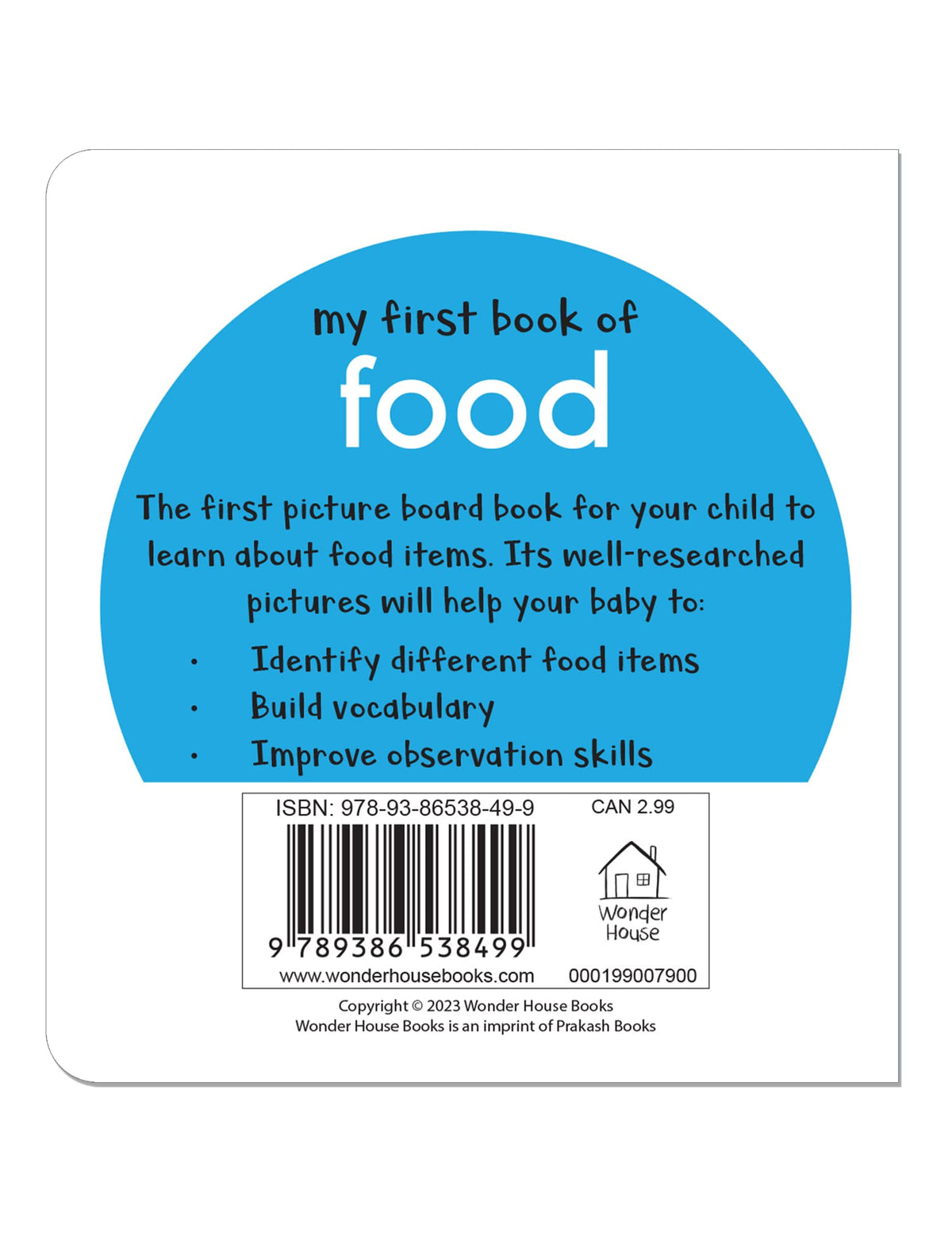 My First Book of Food | First Food Board Book for Babies, Toddlers & Preschoolers | Bright Pictures | Early Learning Book for Kids Ages 0-3 Years