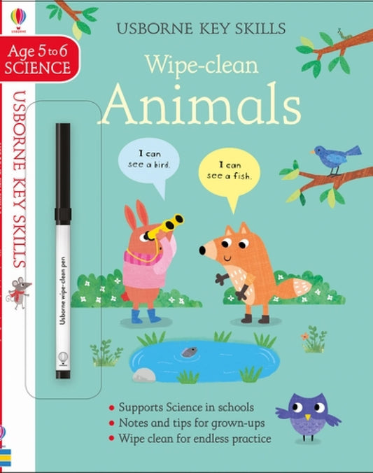 Key Skills Wipe-clean: Animals 5-6 book cover