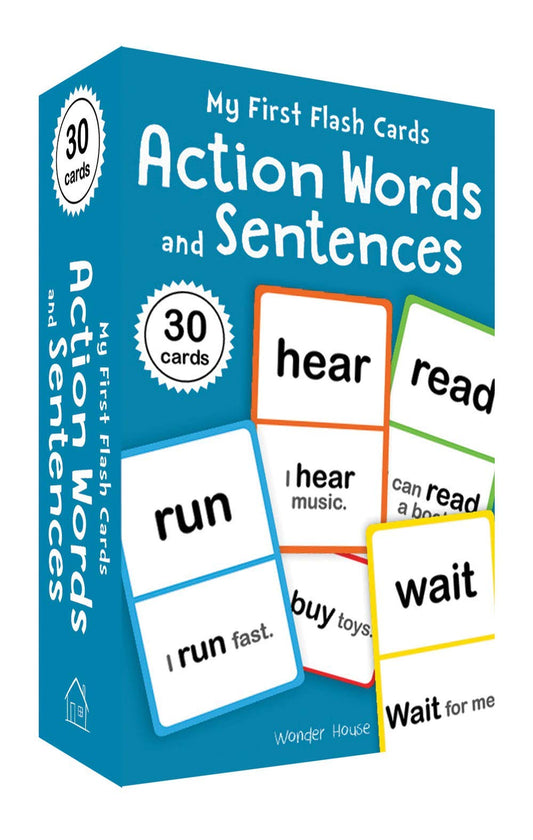 My First Flash Cards: Action Words and Sentences (Flash Cards For Children) book cover
