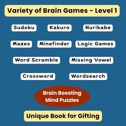 Brain Games for Creative Minds - Ultimate Puzzles for Adults - Level 1