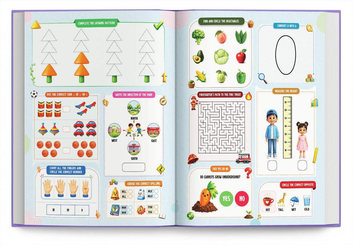 Activity Book for 6 Year Old | Best Selling 1001 Brain Booster Activity Book for 6+ Year Old | Kids Activity Book - Puzzle, Sudoku, Maze, Colouring, Dot To Dot, Matching, Seek & Find, Spot Difference