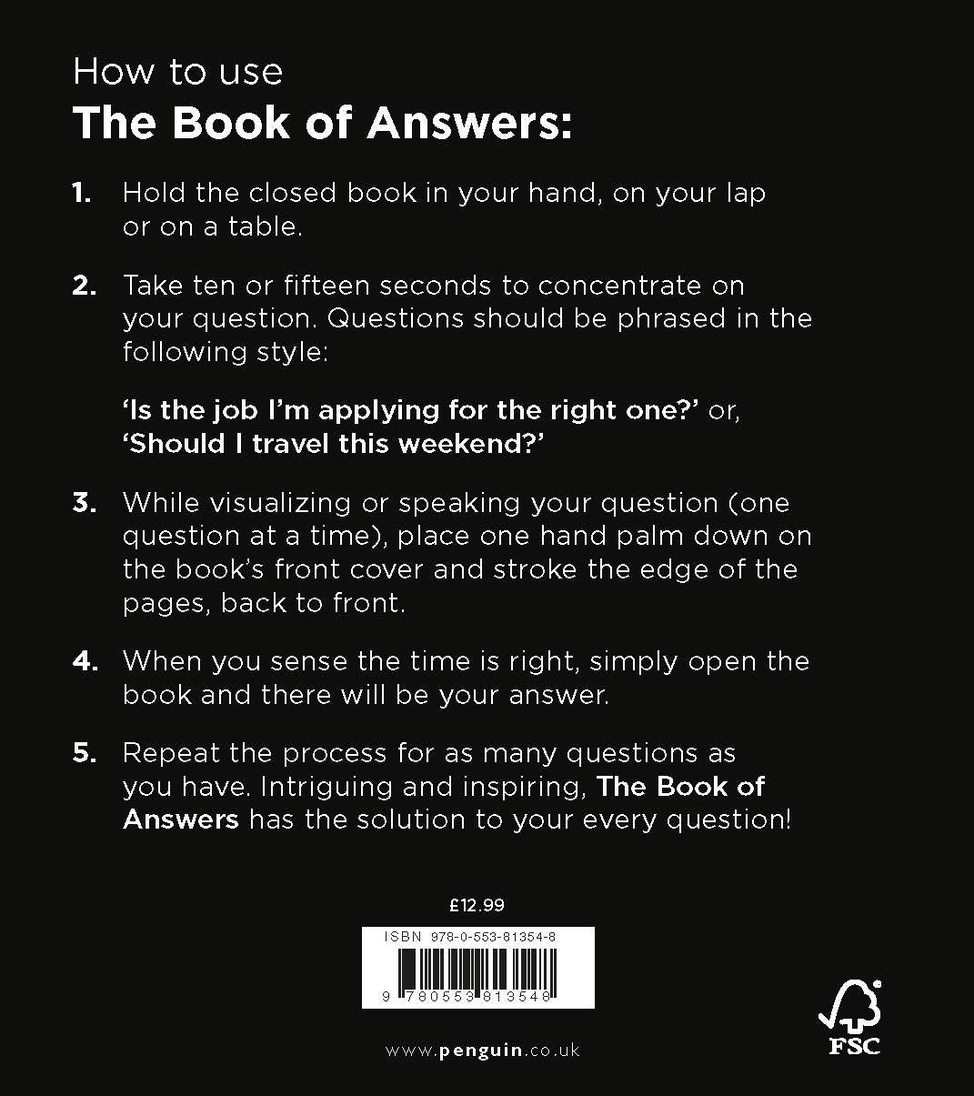 The Book Of Answers: The gift book that became an internet sensation, offering both enlightenment and entertainment