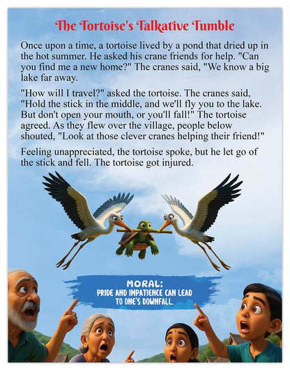 Panchatantra Story Book in English - 101 Animal Tales Book for Kids | Premium Quality Panchatantra Story Book for Kids (Hardback) | Moral Story Book by Pandit Vishnu Sharma | Two Brothers Publications