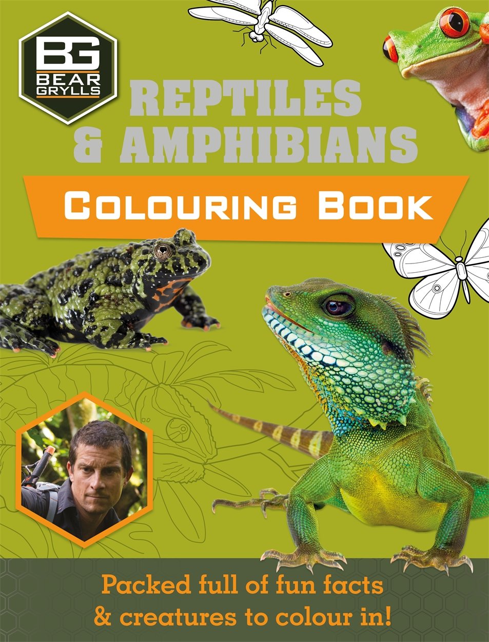 Bear Grylls Colouring Books: Reptiles book cover