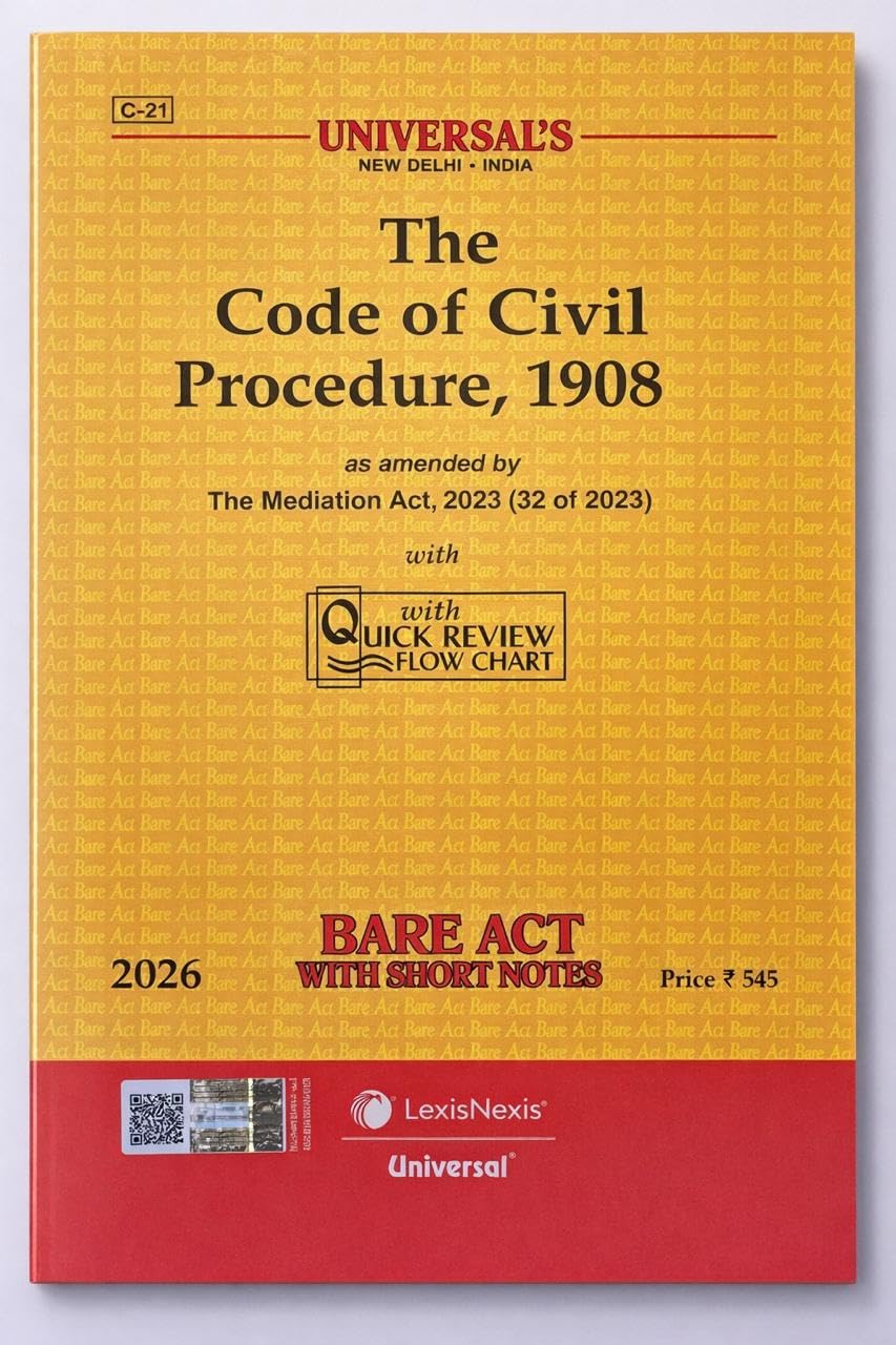 Universal’s The Code of civil Procedure ,1908 Bare act ( Edition 2026 )