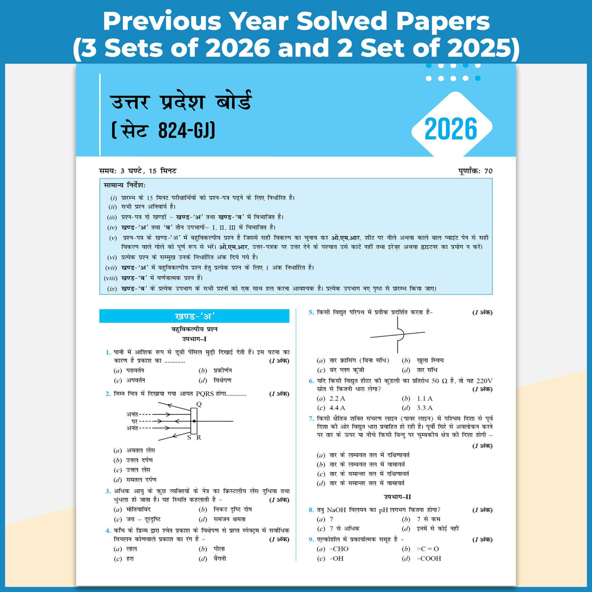 PW UP Board Class 10 Question Bank Guru Mantra (Hindi Medium) For Science, Maths, Social Science, English and Hindi Set of 5 Books For 2026-27 Exam | NEP 2020