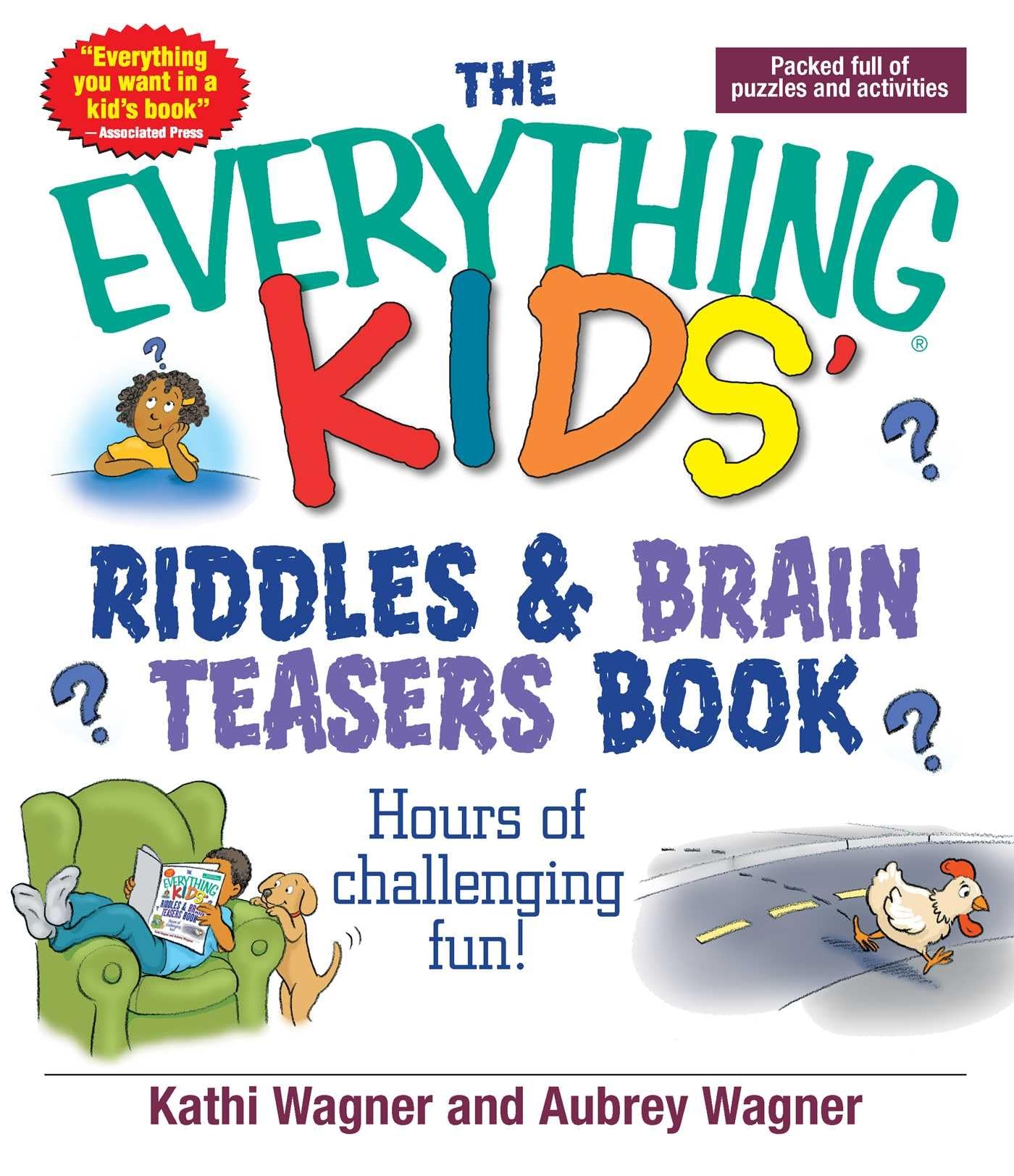 The Everything Kids Riddles & Brain Teasers Book: Hours of Challenging Fun (Everything Kids Series) book cover