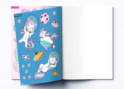 Unicorn Reusable Sticker Book For Children
