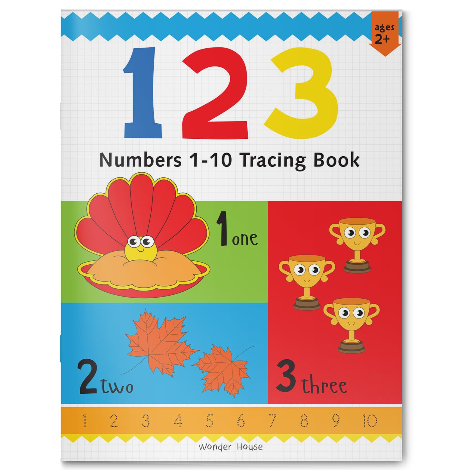 Preschool Activity Book: 123 - Numbers 1-10 Tracing Book For Kids book cover