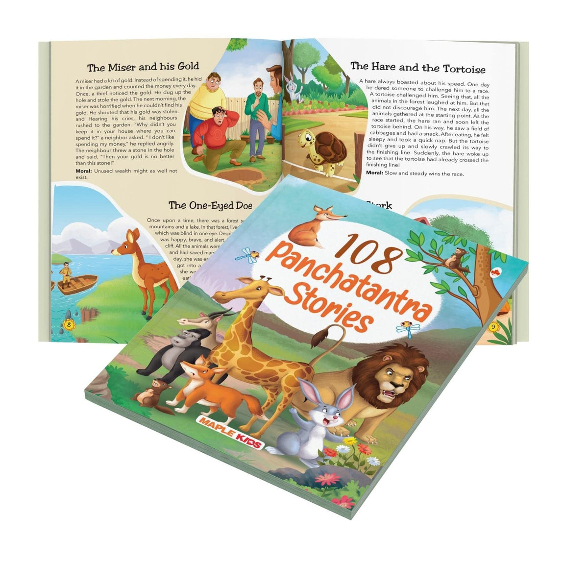 108 Panchatantra Stories (Illustrated) - Story Book for Kids - English Short Stories - Moral Stoy Book - Bedtime Stories - Age 3+ - Read Aloud to Infants, Toddlers