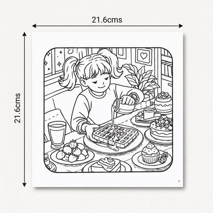 Cozy Cravings Colouring Book – Cute Dessert Colouring Book for Adults, Teens & Kids | Girly Moments, Cozy Girl Moments, Cakes, Coffee, Ice Cream, Sweet Treats & Easy Colouring Pages (Cozy Series)