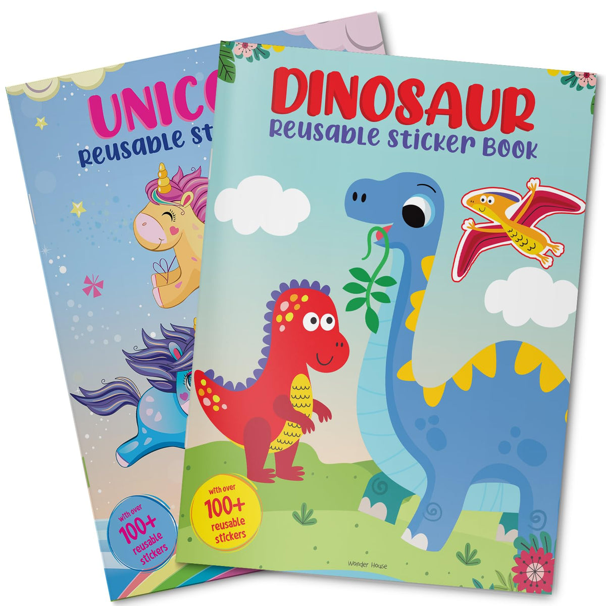 Dinosaur World Reusable Sticker Book For Children