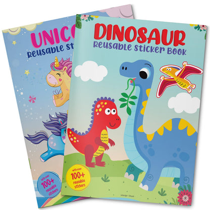 Dinosaur World Reusable Sticker Book For Children