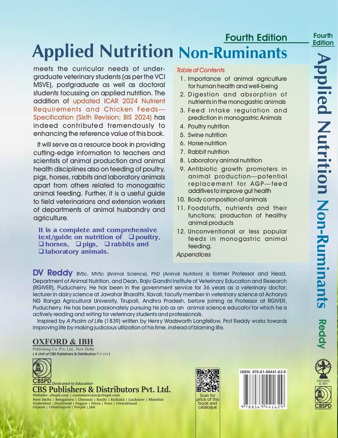 Applied Nutrition Non-Ruminants 4/e (PB - 2027) ISBN - 9788169441629